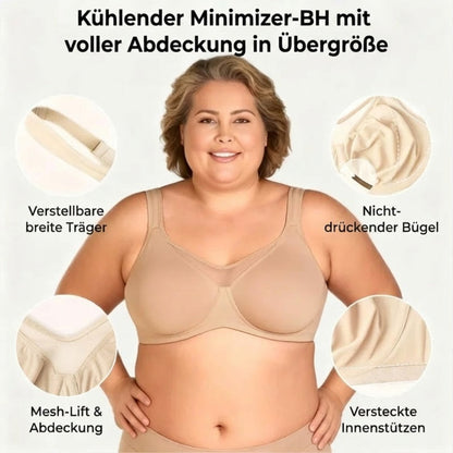 🏆 LETZTER TAG – 50% RABATT!! 💐 Frauen Plus Size Kühlender Minimizer-BH mit voller Abdeckung
