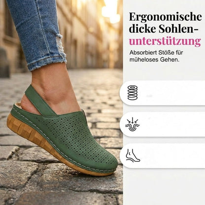 👡 Lässige Keilabsatz-Slingback-Sandalen mit perforiertem Design – atmungsaktiv & stylisch✨