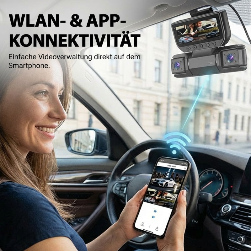 🦸 Neuheiten 2026 - 52 % Rabatt 🦸 4-Kanal-Dashcam mit WLAN und Nachtsichtfunktion