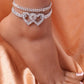 Kaufen Sie 2 und erhalten Sie 15%💖Heart X Heart Ankle Bracelet🌟FREE SHIPPING
