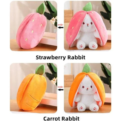 🐰Schönes Geschenk 50% RABATT🍓Strawberry Bunny verwandelt sich in ein kleines Kaninchen