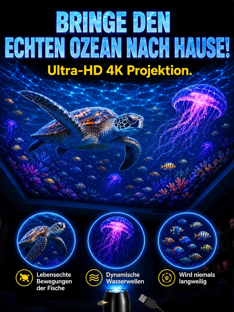 🥳HEISSER SALE 2026🥳💞50.000+ VERKAUFT!👵❤️ 🌌 Planetarischer HD-Projektor mit einstellbarer Brennweite – Erzeugt eine kosmische, magische Atmosphäre im Orice Dormitor