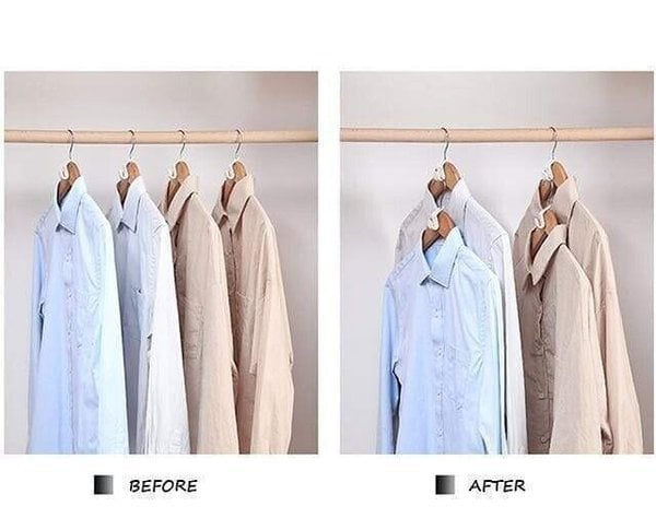 👔 50 % RABATT! 🏠 Platzsparender Kleiderbügelverbinder – Verdoppelt den Stauraum, stabil und einfach zu bedienen 🧥