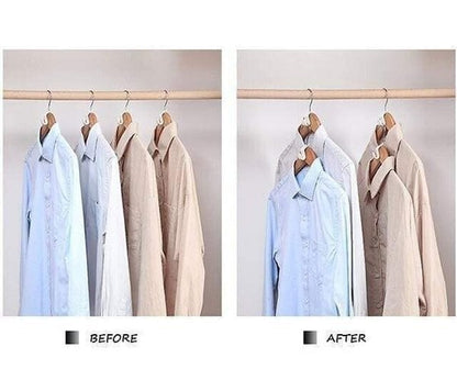👔 50 % RABATT! 🏠 Platzsparender Kleiderbügelverbinder – Verdoppelt den Stauraum, stabil und einfach zu bedienen 🧥