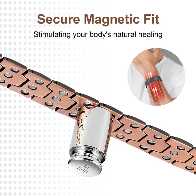 🧲✨ Copper Magnetic Bracelet – lindert Müdigkeit & fördert die Durchblutung – stilvoll, leicht & angenehm zu tragen – ideal für Alltag, Arbeit & Entspannung