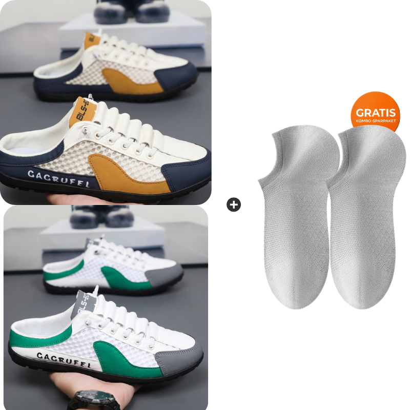 🔥 Frühlingsangebot 50 % Rabatt! 👟Atmungsaktive Mesh-Hausschuhe für Herren
