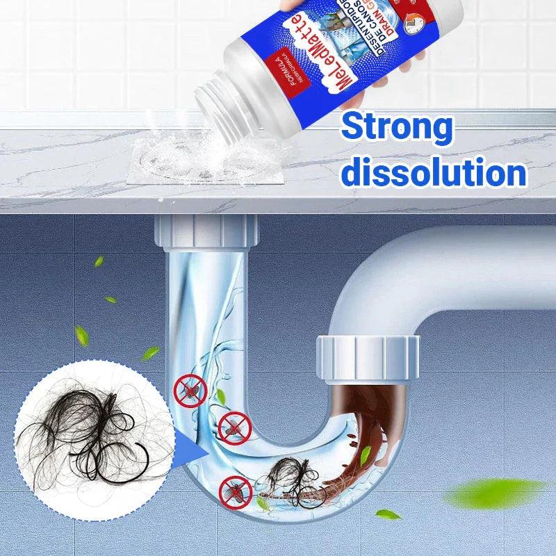 🌪️🚽 Rohrfrei Aktiv-Gel mit Zitronenfrische 🍋✨ Sofort Verstopfungen lösen & unangenehme Gerüche beseitigen, dauerhaft vor neuen Verstopfungen schützen, passend für alle Haushaltsrohre