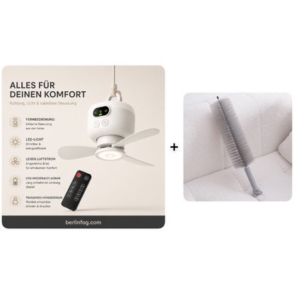 ⏰ Zeitlich begrenztes Angebot: 58% RABATT auf wiederaufladbaren Deckenventilator mit LED! 🌬️✨