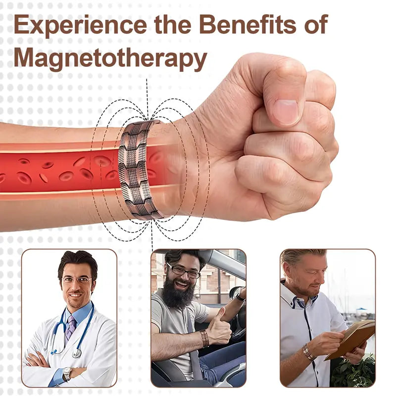 🧲✨ Copper Magnetic Bracelet – lindert Müdigkeit & fördert die Durchblutung – stilvoll, leicht & angenehm zu tragen – ideal für Alltag, Arbeit & Entspannung
