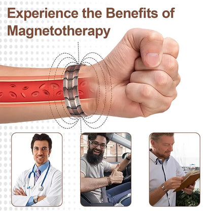 🧲✨ Copper Magnetic Bracelet – lindert Müdigkeit & fördert die Durchblutung – stilvoll, leicht & angenehm zu tragen – ideal für Alltag, Arbeit & Entspannung
