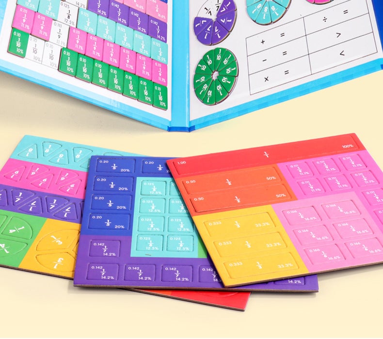 🧩Limitiertes Angebot – 50% RABATT! 🎨 Magnetisches Bruchpuzzle für Kinder – Fördert Feinmotorik, bunt & sicher – Perfekt für spielerisches Lernen zu Hause ✨