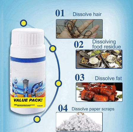 【Direktverkauf ab Werk】Leistungsstarker Spülbecken- und Abflussreiniger🍃Sicher für alle Abflüsse