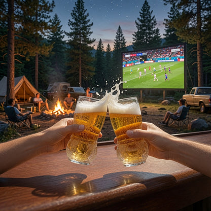 📊 Bereits über 100.000 mal verkauft!  🍷 Fußballförmiges Craft-Bierglas