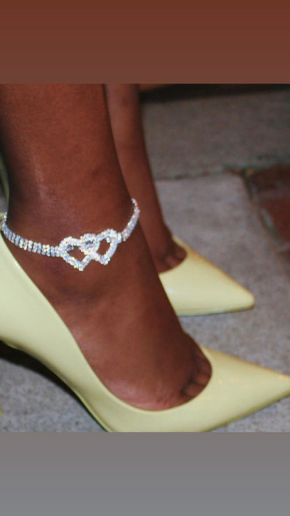 Kaufen Sie 2 und erhalten Sie 15%💖Heart X Heart Ankle Bracelet🌟FREE SHIPPING