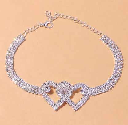 Kaufen Sie 2 und erhalten Sie 15%💖Heart X Heart Ankle Bracelet🌟FREE SHIPPING