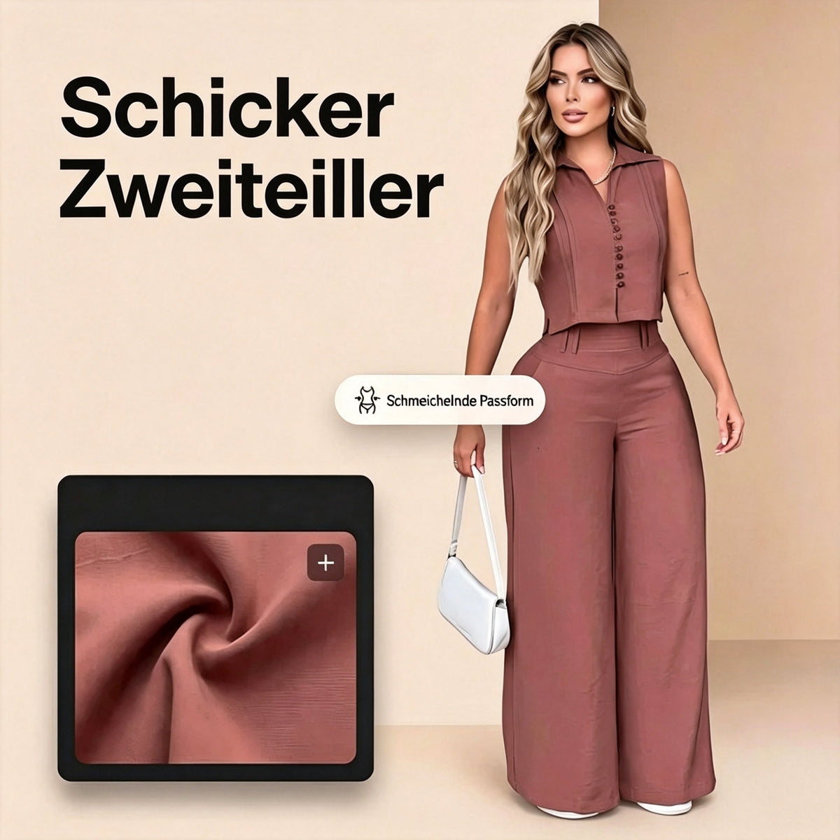 🛍️50 % Rabatt – 2-teiliges Set mit ärmellosem Top & Hose, weicher Baumwollstoff, bequem & vielseitig für den Alltag🌿