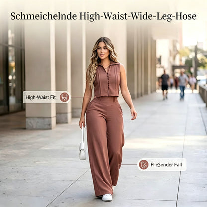 🛍️50 % Rabatt – 2-teiliges Set mit ärmellosem Top & Hose, weicher Baumwollstoff, bequem & vielseitig für den Alltag🌿