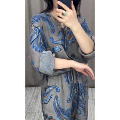 💕 49% Rabatt 💕Zweiteiliges bedrucktes Hemd- und Hosenset für Damen