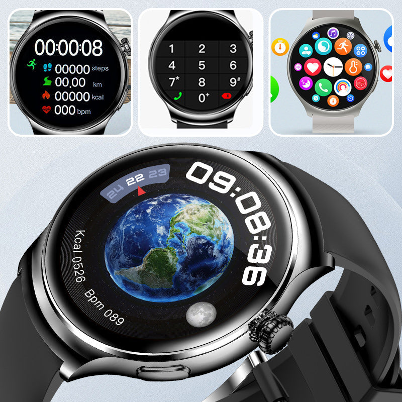 Multifunktionale runde Sport-Gesundheits-Smartwatch 【50 % Rabatt】