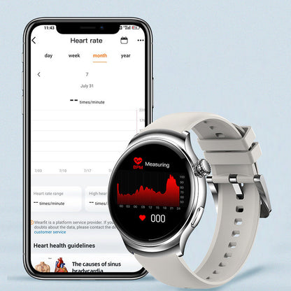 Multifunktionale runde Sport-Gesundheits-Smartwatch 【50 % Rabatt】