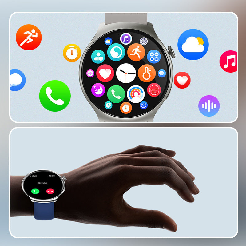 Multifunktionale runde Sport-Gesundheits-Smartwatch 【50 % Rabatt】