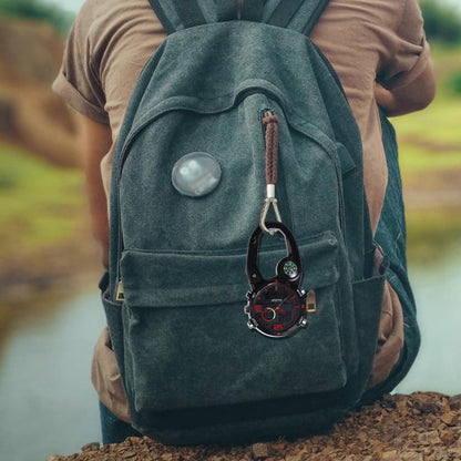 Karabineruhr mit rundem Bildschirm und Kompass für den Außenbereich