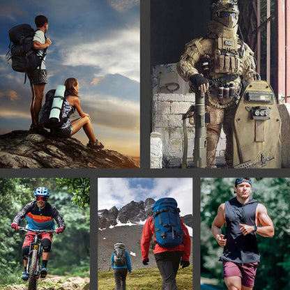 Karabineruhr mit rundem Bildschirm und Kompass für den Außenbereich