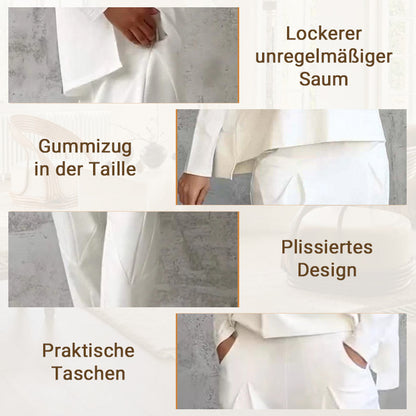 Mode, Freizeit ✨Langarm mit rundem Hals ＆ Hose 2-teiliger Set【Kaufen Sie 2, kostenloser Versand】