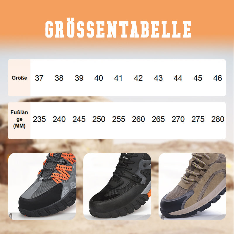 Bequeme, rutschfeste Freizeit-Sicherheitsschuhe zum Wandern