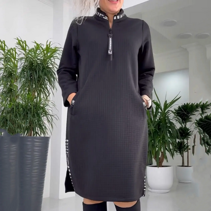 📢📢50%Rabatt!!!🎉✨Lässiges, lockeres, übergroßes Midikleid für Damen