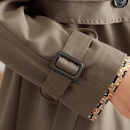 ✨Kostenloser Versand✨ Modische High-End-Damenwindjacke mit mittellangem Revers