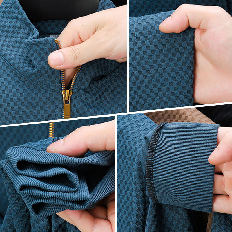 Herren Premium Fashion Half Zip Casual Business Shirt 【Kaufen Sie 2 Stück Versandkostenfrei】