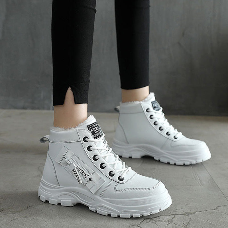 🎀Wärmt den Winter!🎁Wasserdichte, warme Schnürstiefelette für Damen