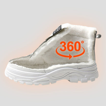 🎀Wärmt den Winter!🎁Wasserdichte, warme Schnürstiefelette für Damen