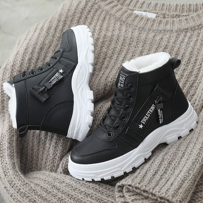 🎀Wärmt den Winter!🎁Wasserdichte, warme Schnürstiefelette für Damen