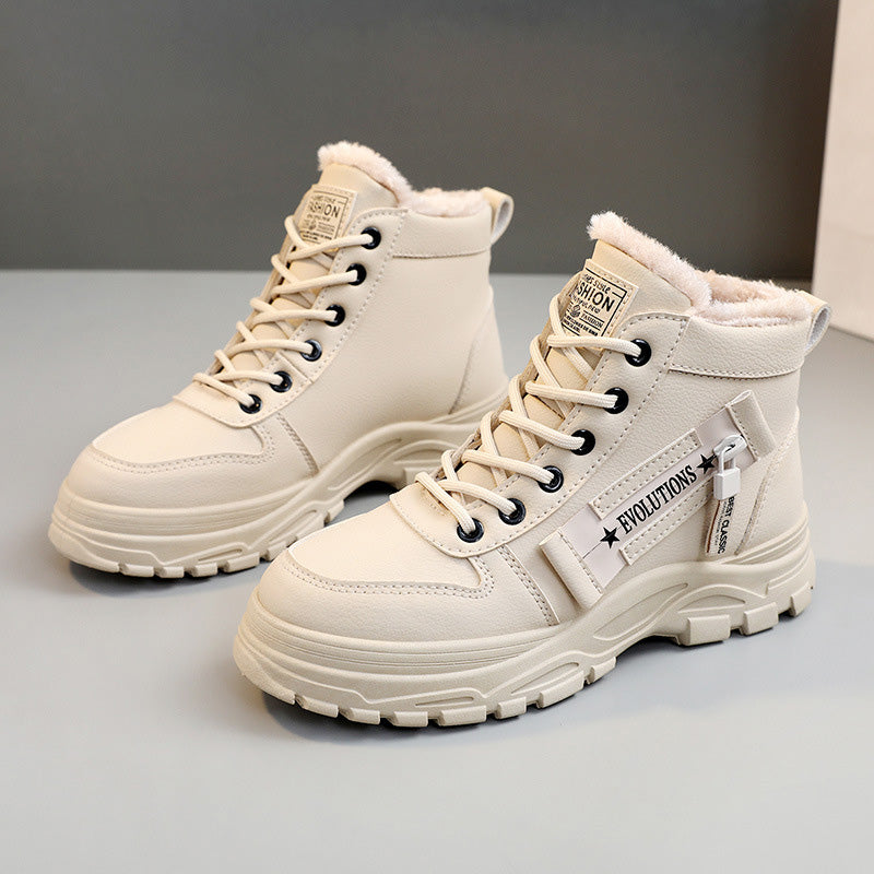 🎀Wärmt den Winter!🎁Wasserdichte, warme Schnürstiefelette für Damen