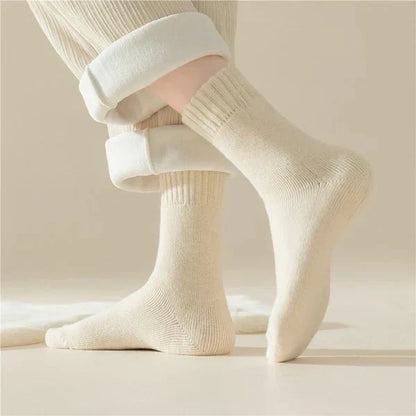 🎄Dicke, wadenlange Socken aus Korallenfleece