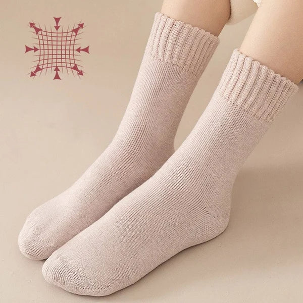 🎄Dicke, wadenlange Socken aus Korallenfleece