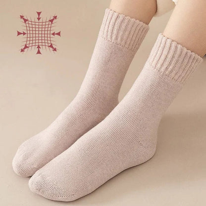 🎄Dicke, wadenlange Socken aus Korallenfleece