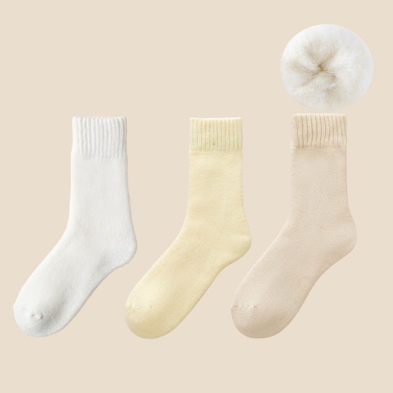 🎄Dicke, wadenlange Socken aus Korallenfleece