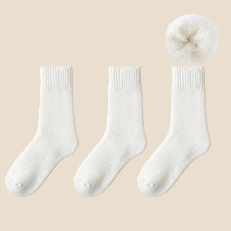 🎄Dicke, wadenlange Socken aus Korallenfleece