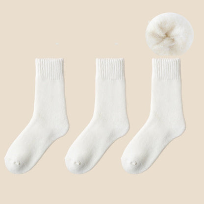 🎄Dicke, wadenlange Socken aus Korallenfleece