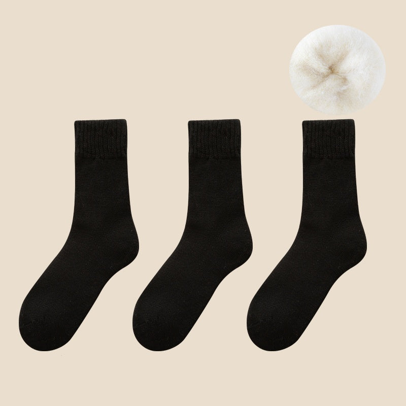 🎄Dicke, wadenlange Socken aus Korallenfleece