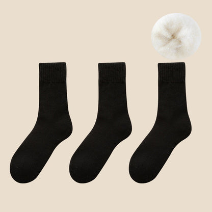 🎄Dicke, wadenlange Socken aus Korallenfleece
