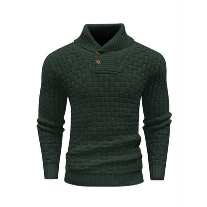 💜🔥Kauf 2 Artikel versandkostenfrei💜Herren Pullover mit strukturiertem Stehkragen