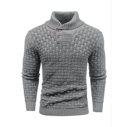 💜🔥Kauf 2 Artikel versandkostenfrei💜Herren Pullover mit strukturiertem Stehkragen