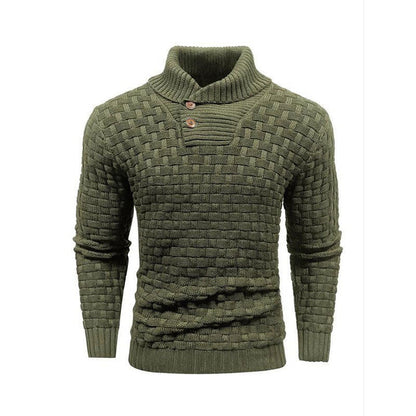 💜🔥Kauf 2 Artikel versandkostenfrei💜Herren Pullover mit strukturiertem Stehkragen