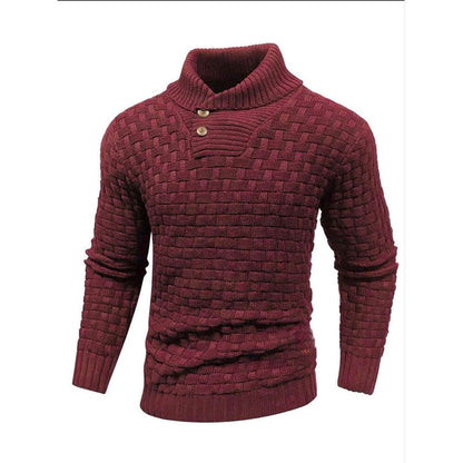 💜🔥Kauf 2 Artikel versandkostenfrei💜Herren Pullover mit strukturiertem Stehkragen
