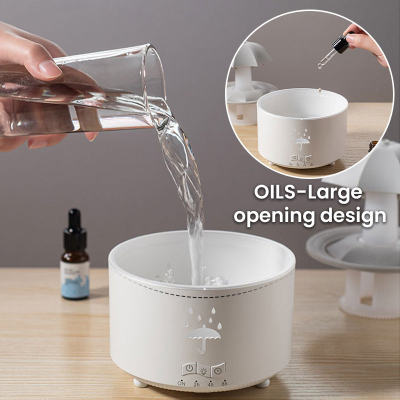 🌈Aromatherapie-Luftbefeuchter mit 7 rotierenden Regentropfenfarben✈️Kostenloser Versand