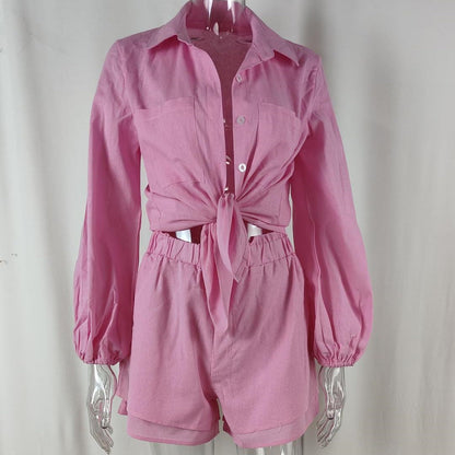 💖 SUMMER HOT SALE! 💖 2-teiliges Set – Damen Shirt & Shorts Set – bequem, luftig & perfekt aufeinander abgestimmt – ideal für Alltag, Strand & Reisen